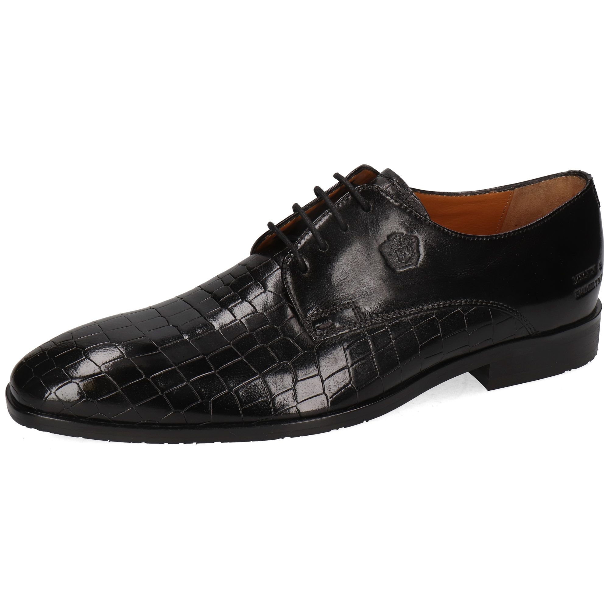 Melvin & Hamilton Flynn 1 Leder-Derby Schuhe für Herren Schnürschuh Flache Absätze, Echtes Leder, Vegetabile Gerbung