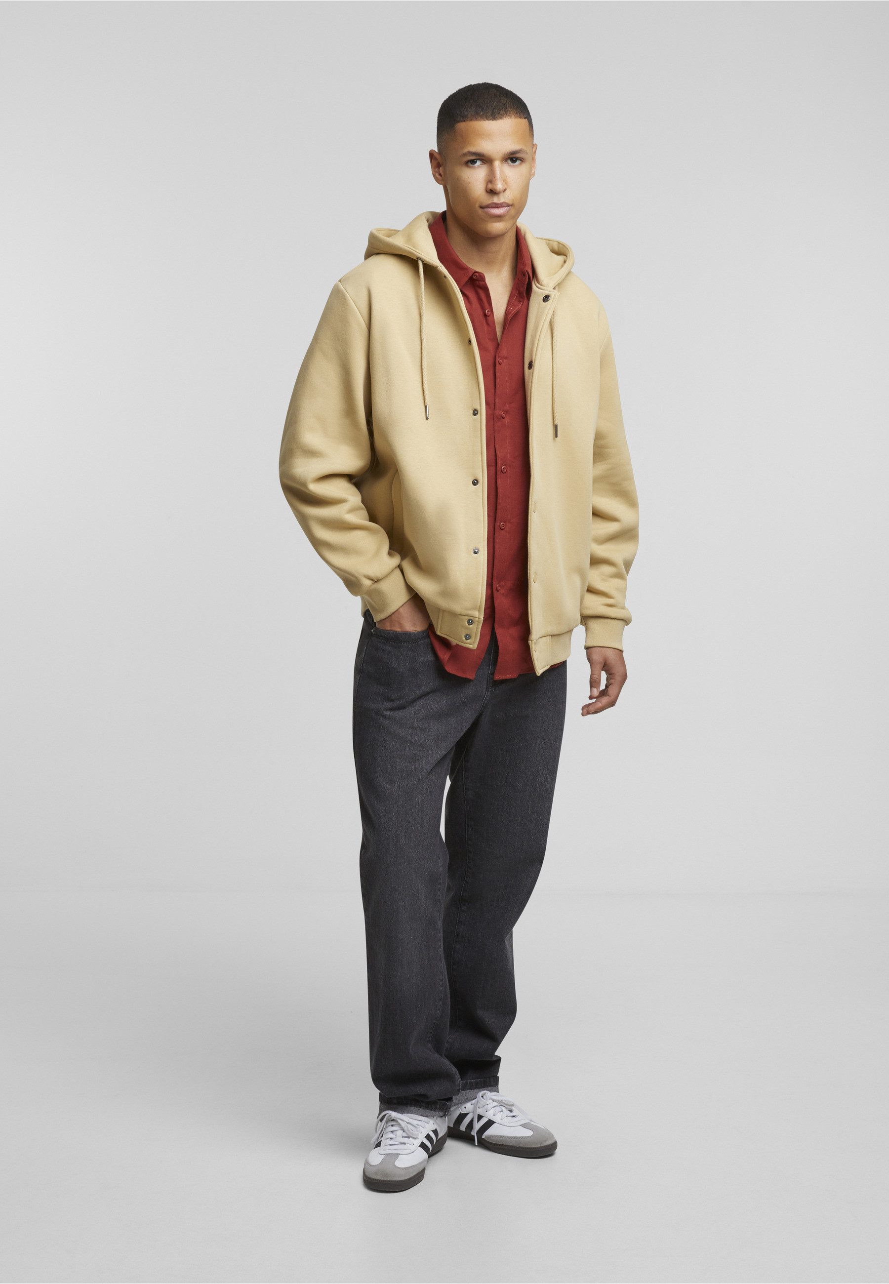URBAN CLASSICS Sweatjacke Urban Classics Fluffy Fleece Hoodjacket