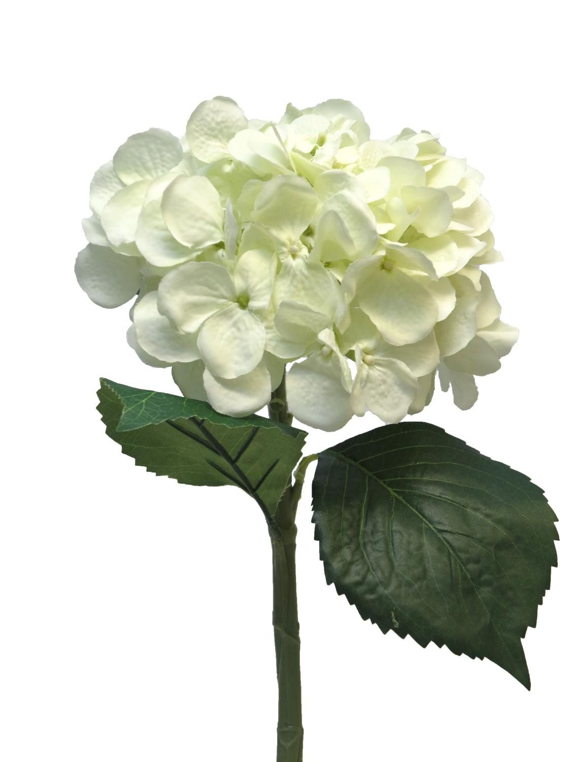 Kunstblume Künstliche Blume Hortensie FUXIANG, Creme, 50 cm Hortensie, artplants