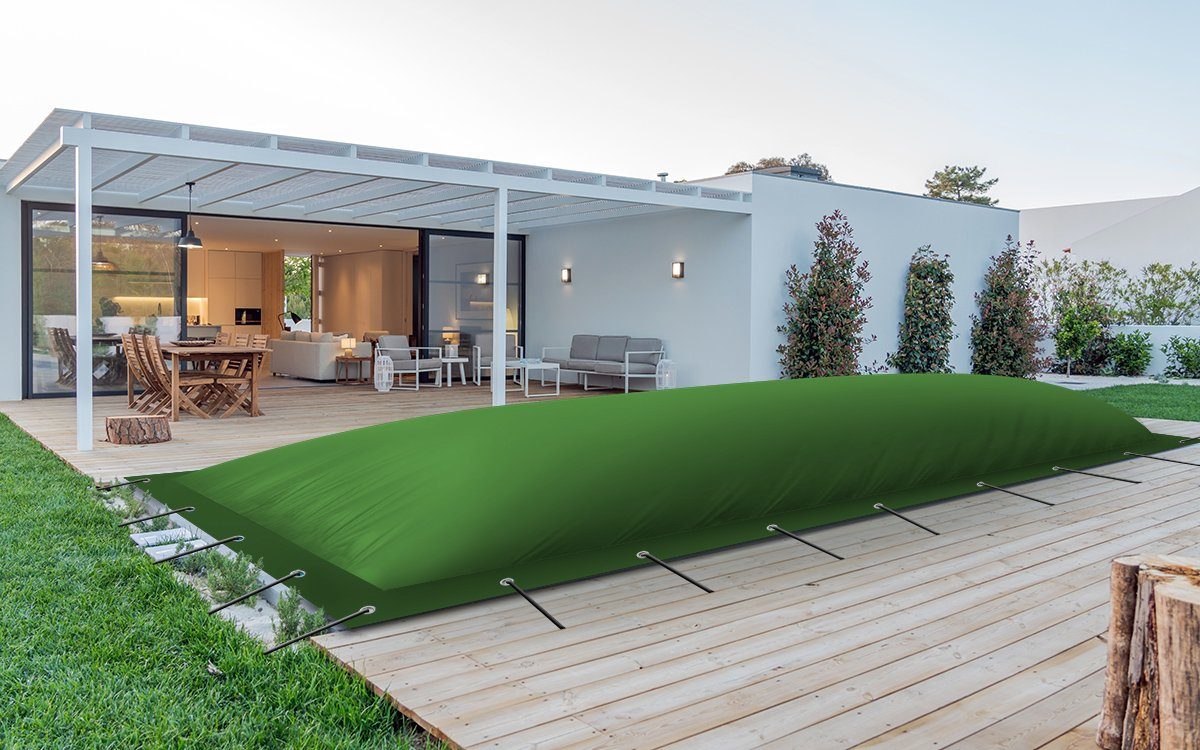 AirDeluxe Pool-Abdeckplane (Profi-Qualität) Rechteckige aufblasbare Poolplanen/Schwimmbad, Abdeckungen aus LKW-Plane