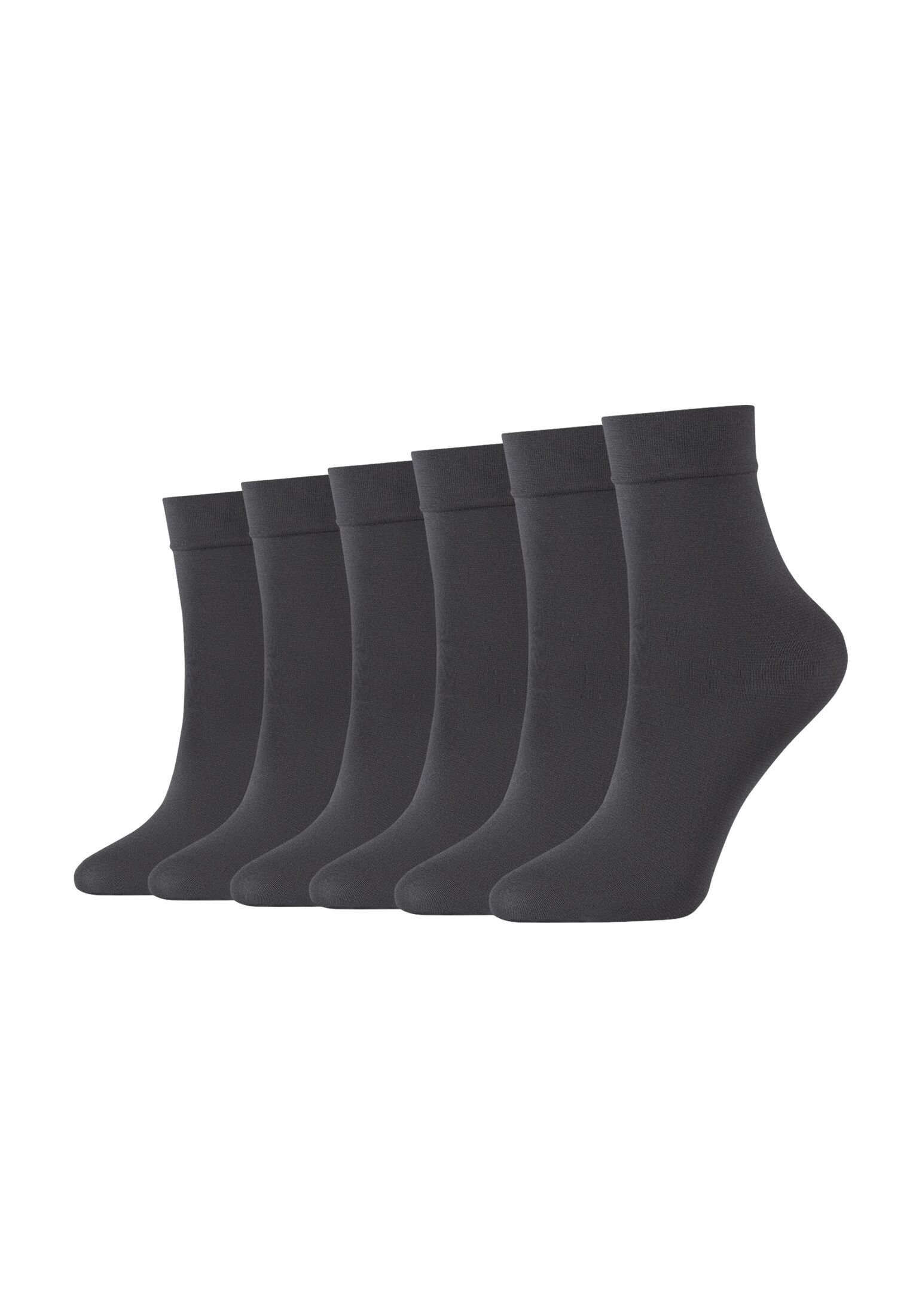 Optik 6er eine Gefühl zweite Socken ein Natürliche, für Haut matte Pack, Socken Camano wie