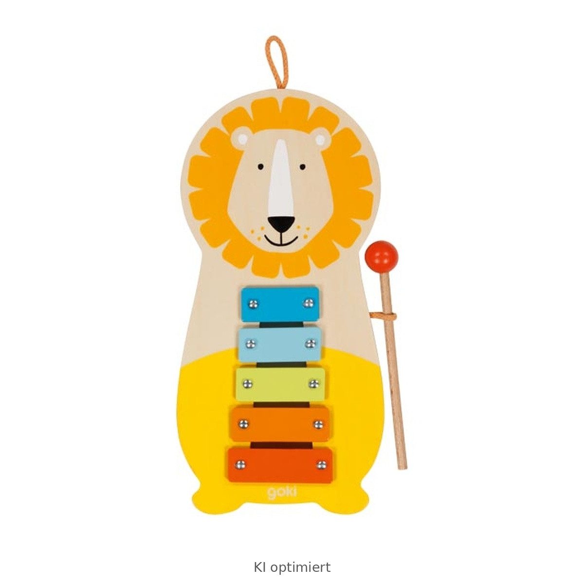 goki Stapelspielzeug Xylophon Löwe von goki Musikinstrument für Kinder erstes Instrument au
