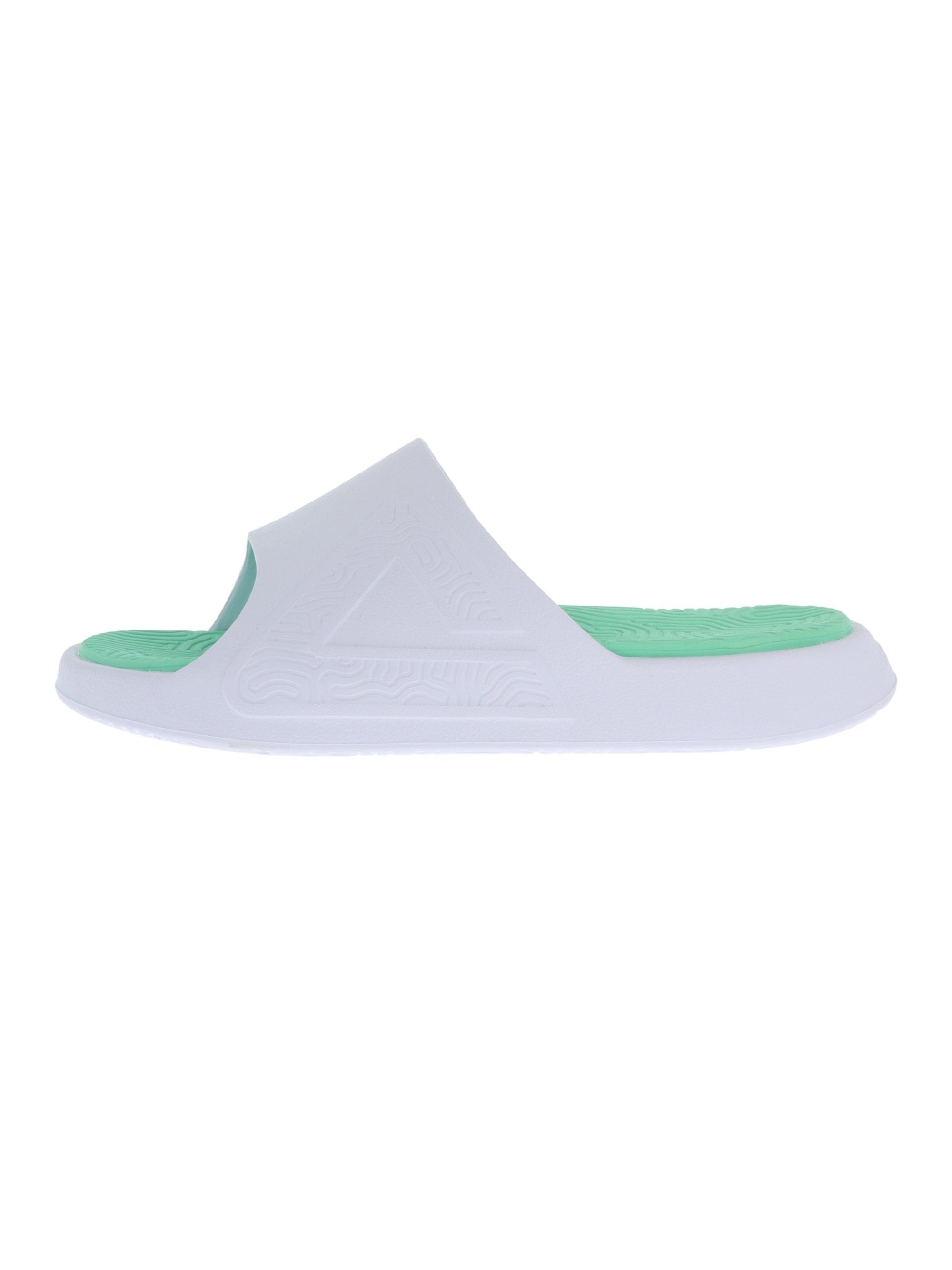 PEAK TaiChi Slipper mit innovativer Badeschuh Gel-Zwischensohle grün-weiß