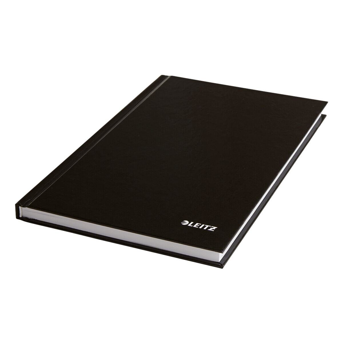 LEITZ Notizbuch Solid 4666, kariert, mit Introseiten, Hardcover schwarz