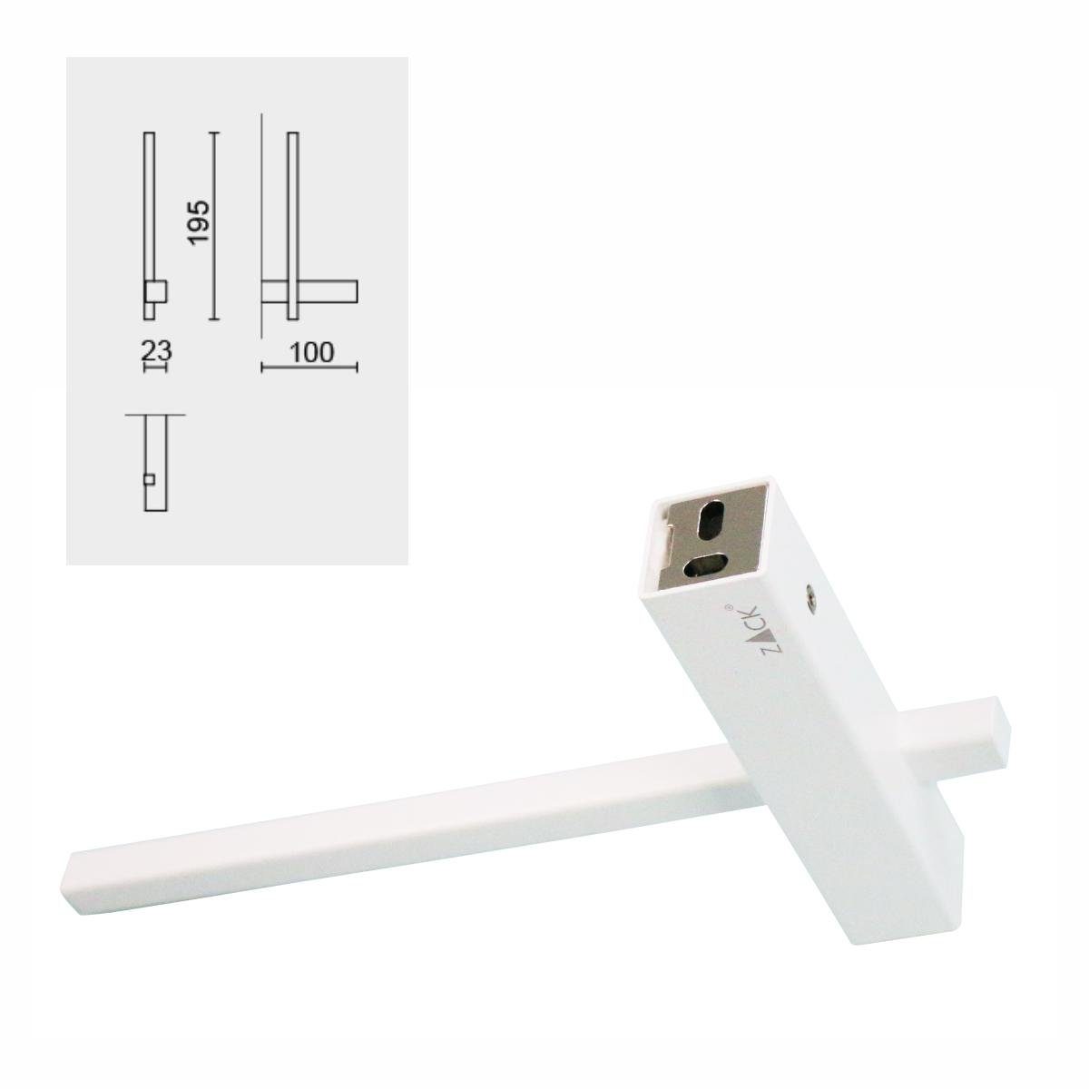 Zack Toiletten-Ersatzrollenhalter ZACK Ersatz-Toilettenpapierhalter CARVO Edelstahl weiß