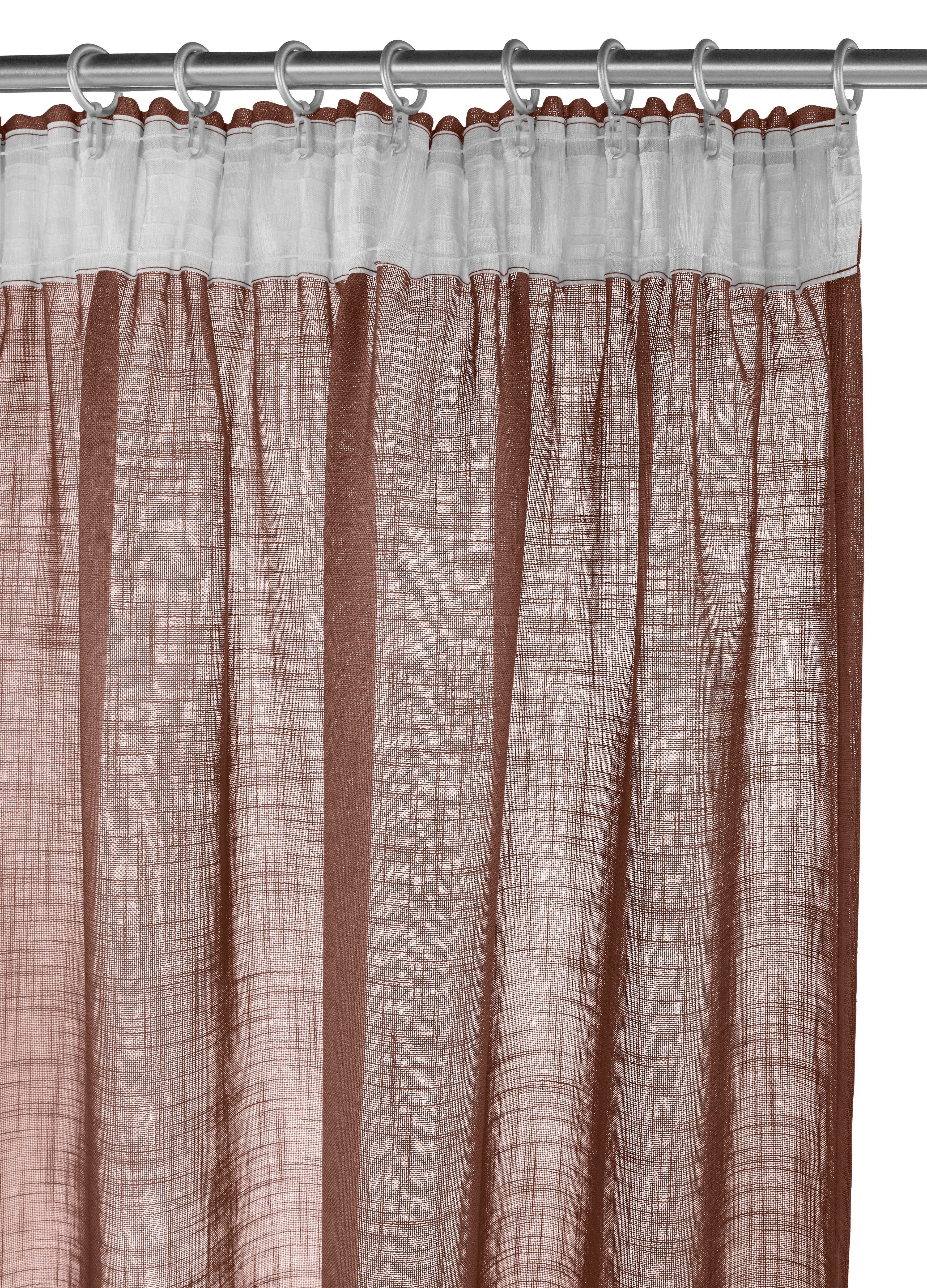 LeGer Home by Lena Gercke Gardine Marusha, Leinenoptik, halbtransparent, 1er & 2er Pack, Topseller (2 St), Multifunktionsband, halbtransparent, 1/2er Schal, Lei – Bild 5 von 5
