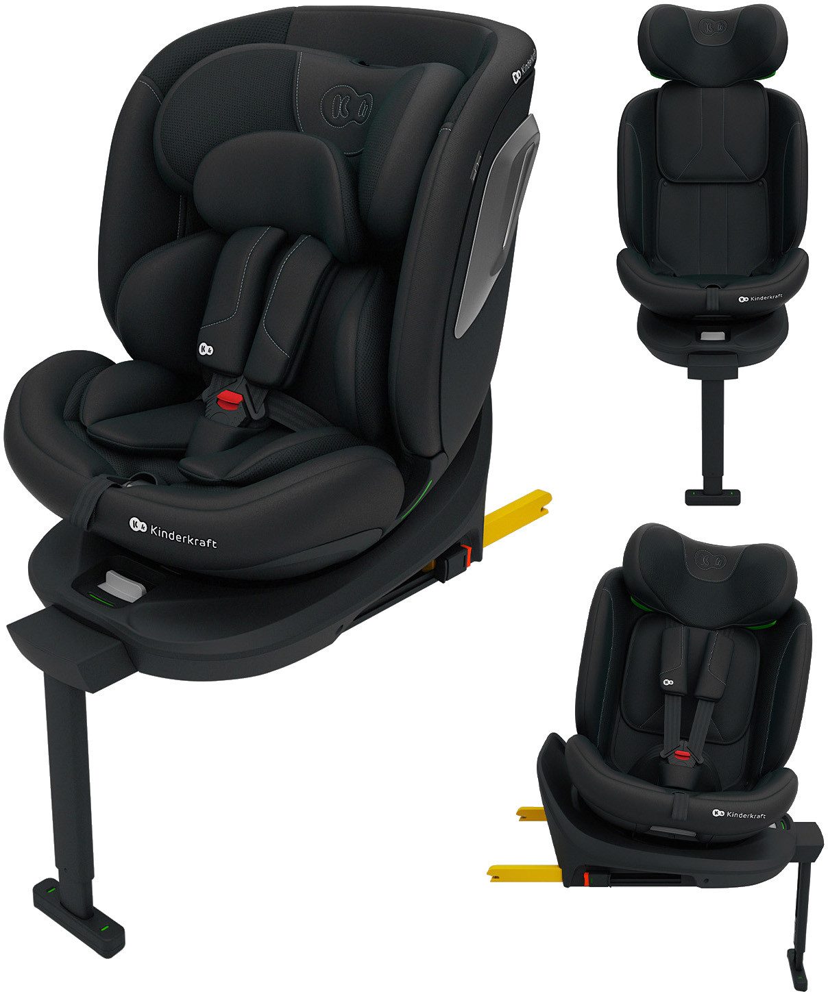 Kinderkraft Autokindersitz I-360 2 PLUS, ab: Geburt, bis: 12 Jahren, ab: 40 cm, bis: 150 cm, 360° – drehbarer Kindersitz