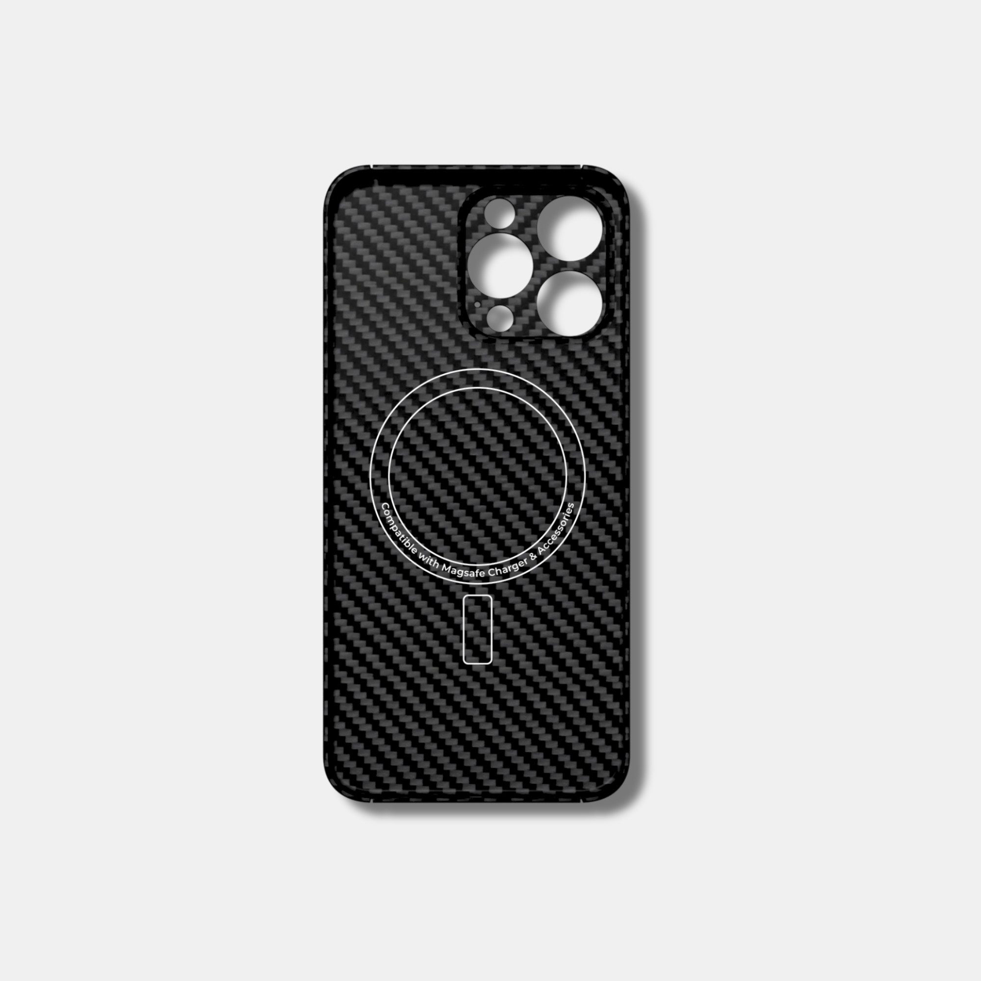 CRBNCNCPT Handyhülle Carbon Fiber x Aramid iPhone 17 16 15 Hülle Case Cover Schwarz Herren, MagSafe, Magnetisch, Superleicht, Ultrarobust
