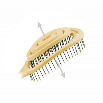 CHIARA AMBRA Haarbürste CHIARA AMBRA Spiral Haarbürste, Stroh, gelb Haarbürste ohne Ziepen, 1-tlg.