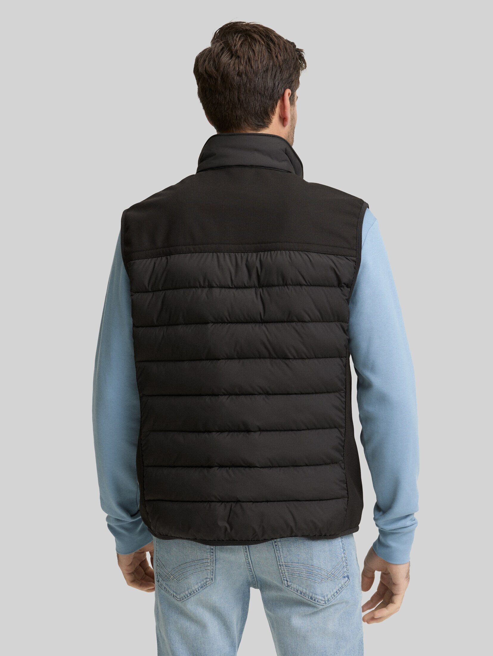 TOM TAILOR Steppweste Jacken Hybrid Steppweste mit Stehkragen