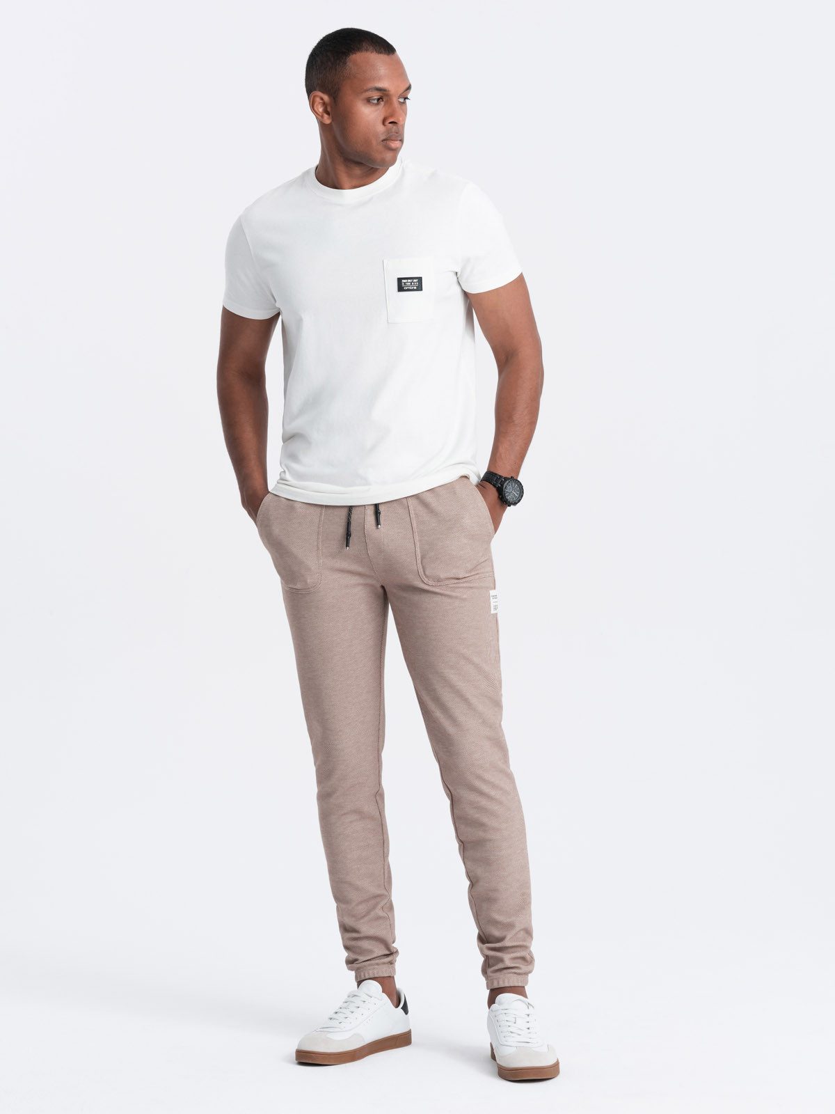 Sweathose Strukturierte Strick- Sweathose für Herren
