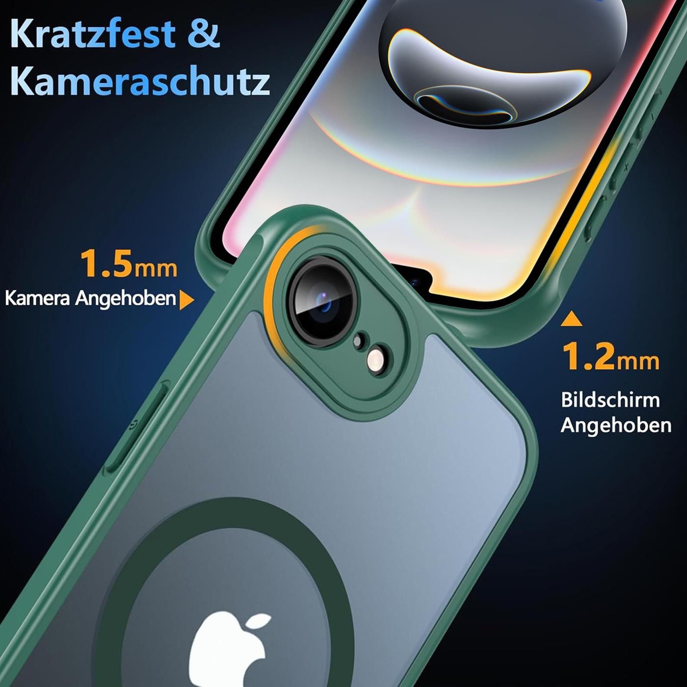 CoolGadget Handyhülle für Apple iPhone 16e 6,1 Zoll, Kamera Schutz Hülle Silikon Hard Case Schutzhülle für Magsafe Zubehör – Bild 2 von 5