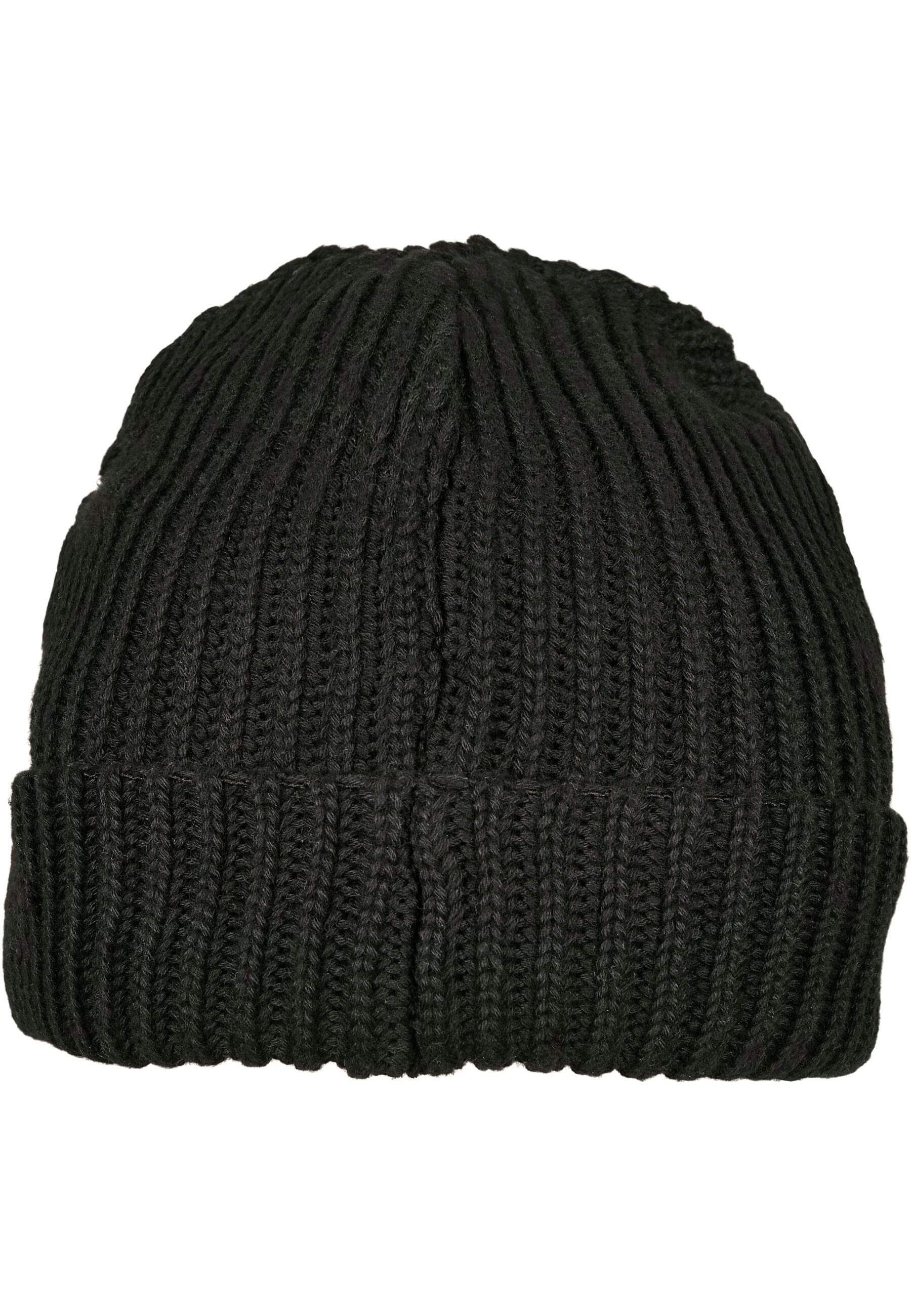 (1-St) URBAN Unisex black Yarn Beanie Recycled Beanie Fisherman CLASSICS