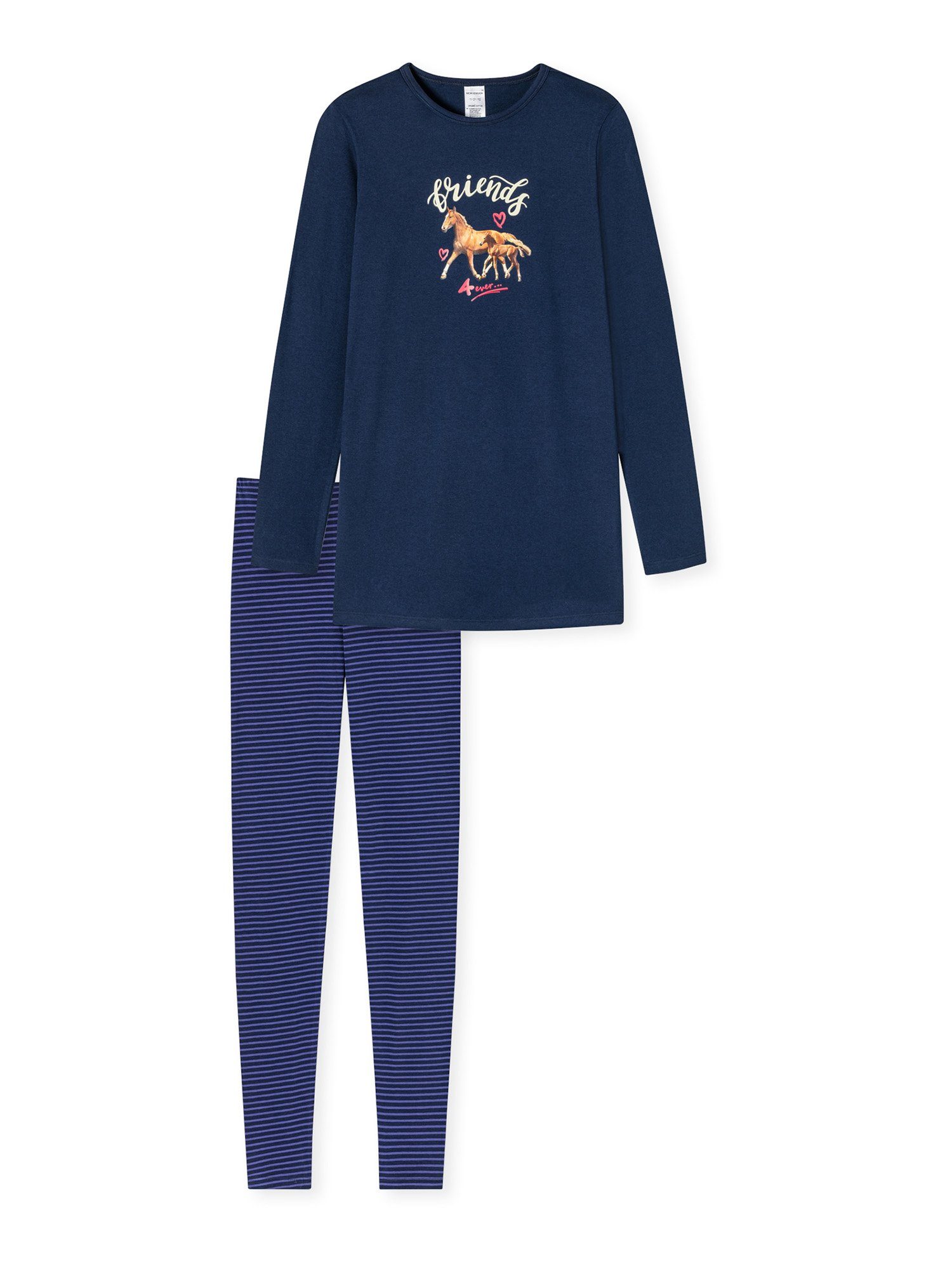 Schiesser Pyjama Horse World schlafanzug pyjama schlafmode