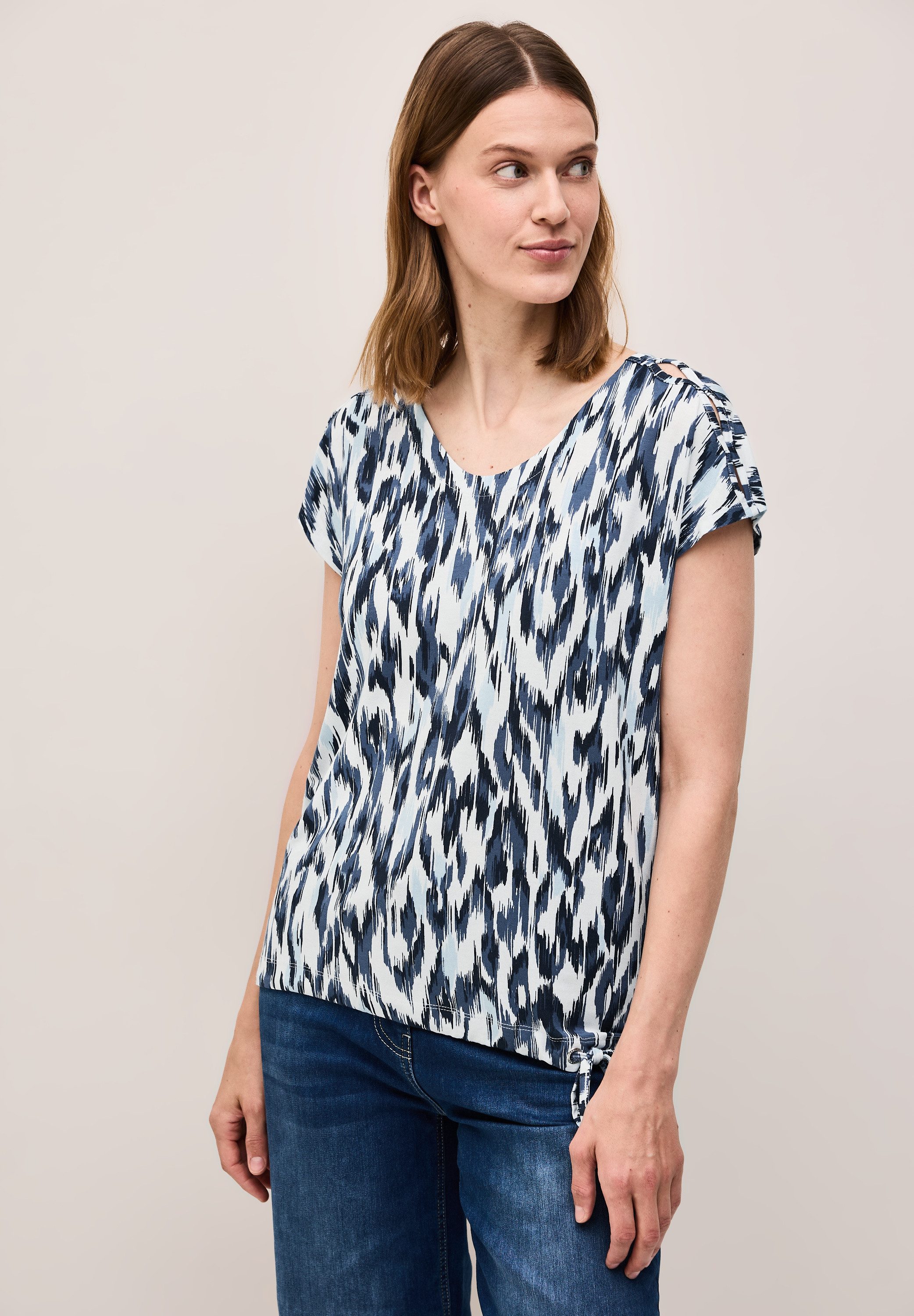 CECIL Print-Shirt aus strecthigem Viskosematerial günstig online kaufen