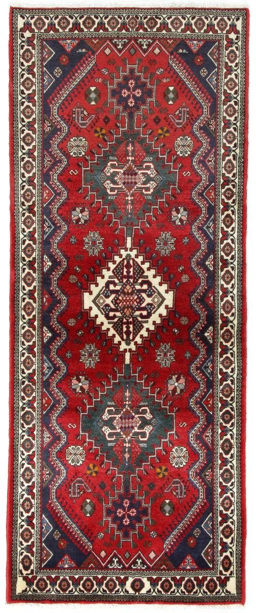 Orientteppich Shiraz 79x201 Handgeknüpfter Orientteppich / Perserteppich Läufer, Nain Trading, rechteckig, Höhe: 10 mm