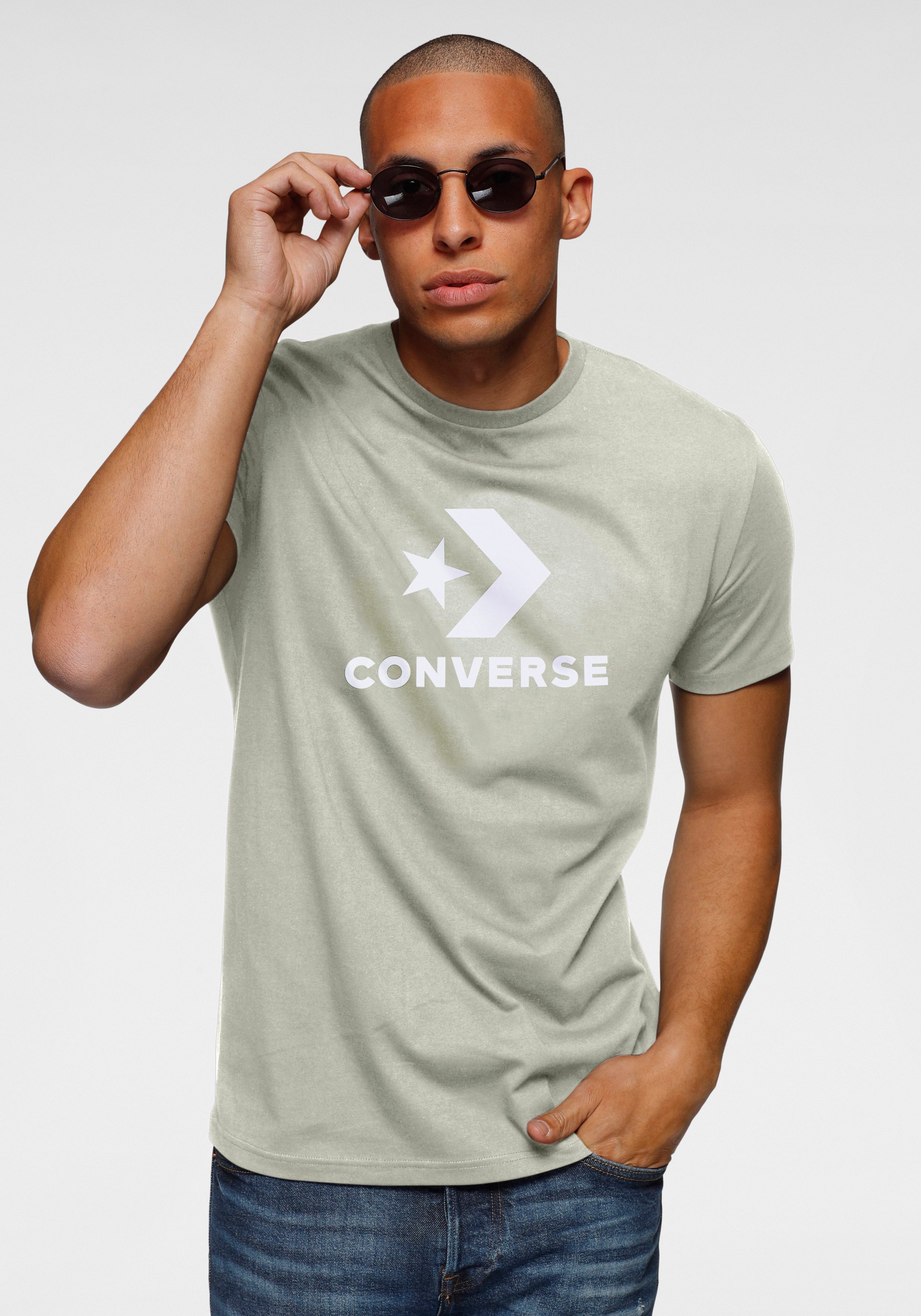 Converse T-Shirt Unisex GO-TO STAR CHEVRON LOGO STANDARD-FIT (1-tlg) Unisex günstig online kaufen