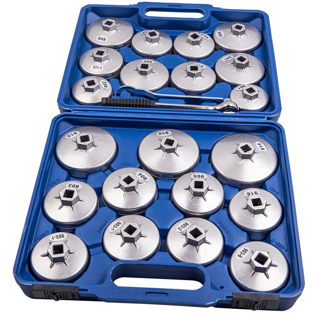 maXpeedingrods Reparatur-Set, Ölfilterschlüssel Set Alu Ölfilteröffner Ölfilterkappen Öl Öffner