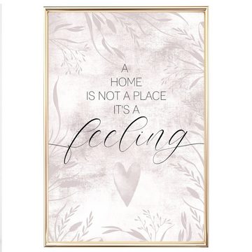 homestyle-accessoires Poster Bilderset HOME IS A FEELING - FAMILY LOVE 6er SET DIN A4 ODER DIN A3 Prints, Ohne Bilderrahmen