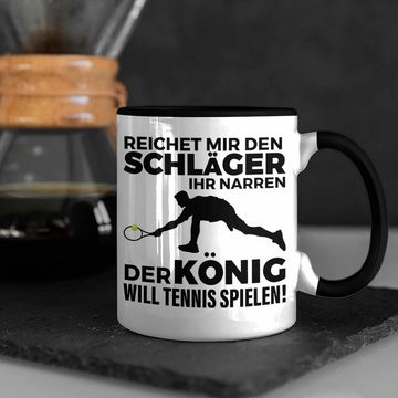 Trendation Tasse Trendation - Tennis Tasse Geschenk Tennisspieler Geschenkidee Spruch Coach Trainer Mann Männer