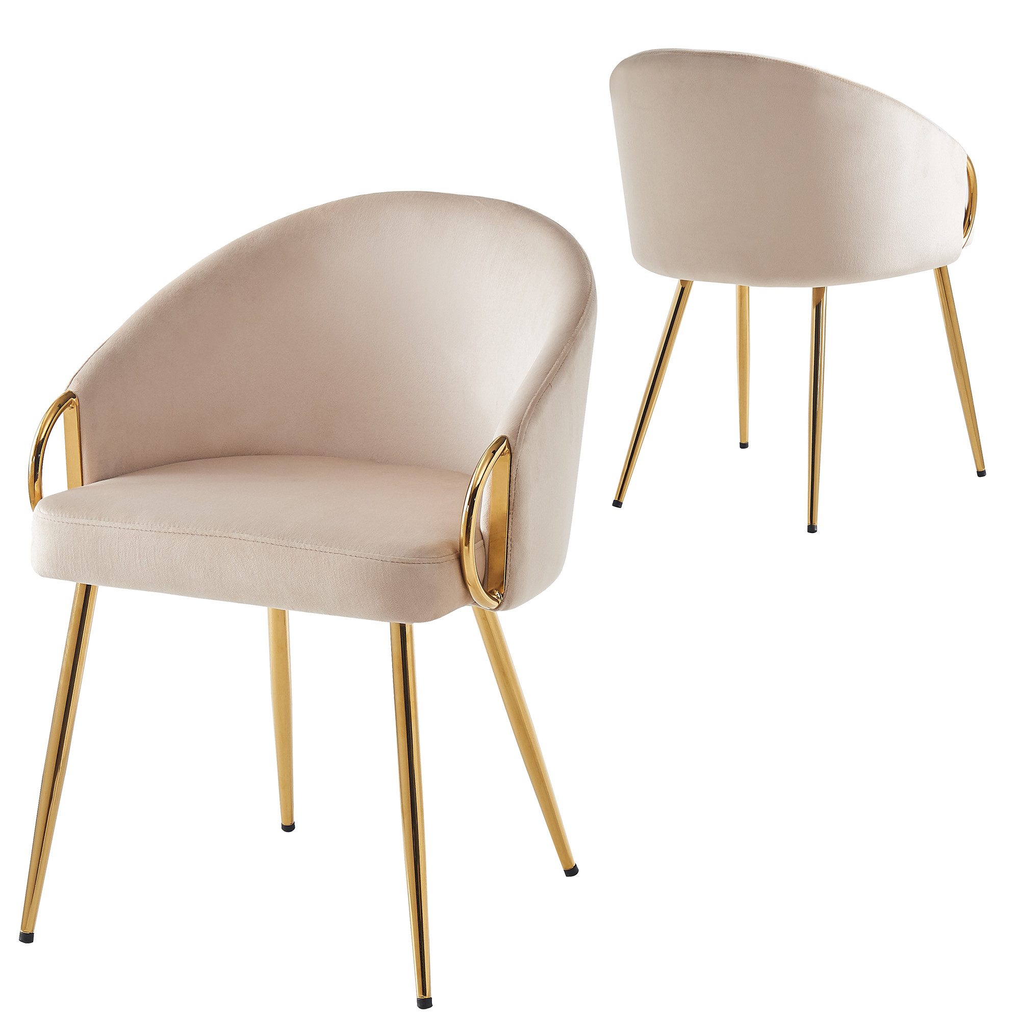 OKWISH Esszimmerstuhl Loungesessel,Kosmetikstuhl,Esszimmerstuhl (Luxuriöser günstig online kaufen