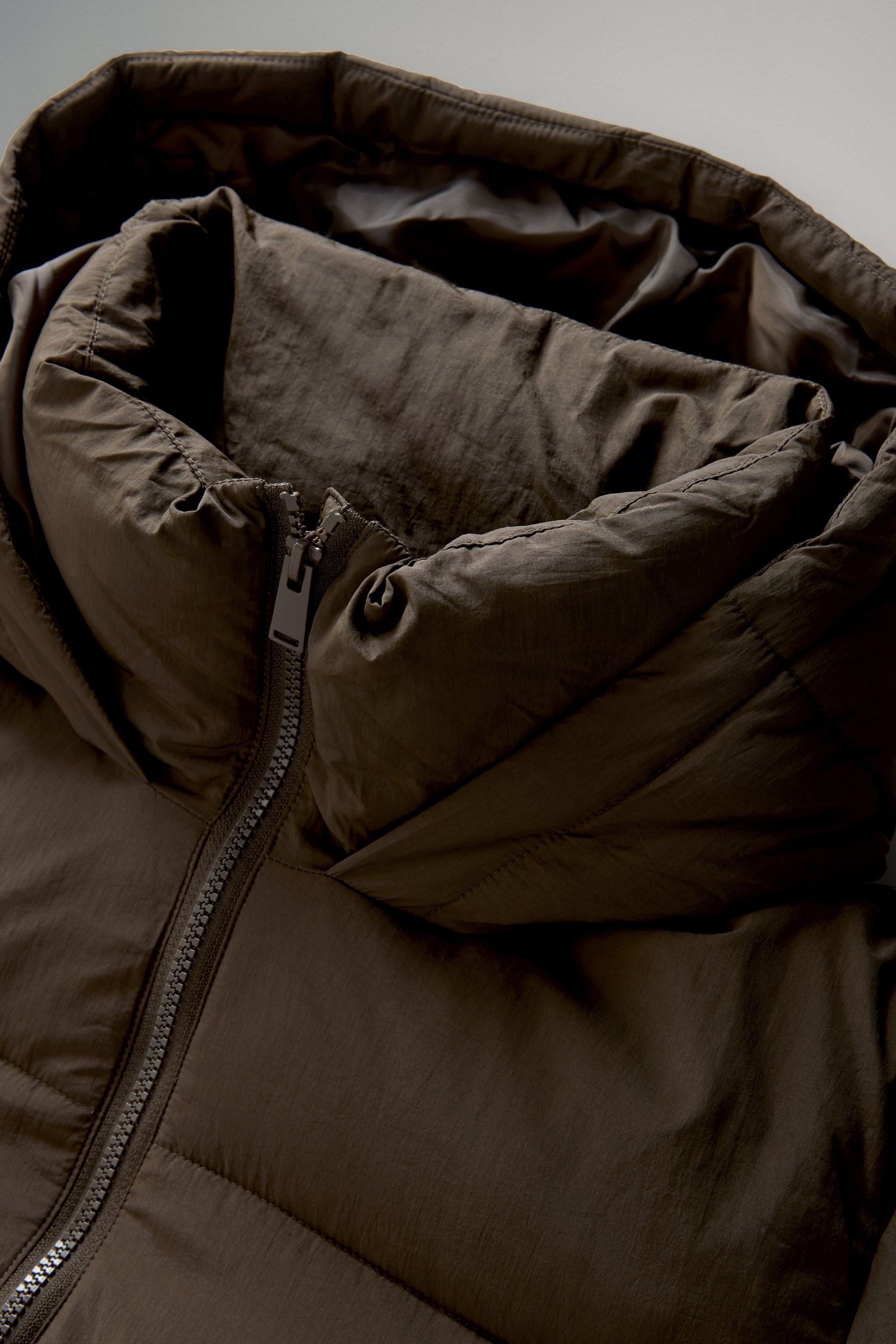 The Set Steppmantel The Set Langer, wattierter Mantel mit Kapuze (1-tlg) günstig online kaufen