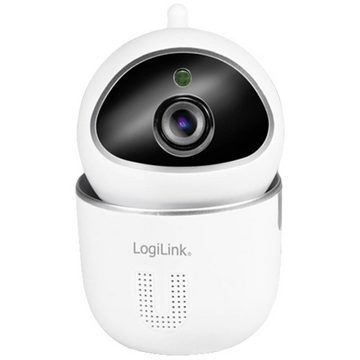 LogiLink Wi-Fi Smart IP-Kamera Indoor, Tuya kompatibel Smart Home Kamera (Aufnahme auf Speicherkarte, mit 2-Wege-Kommunikation)