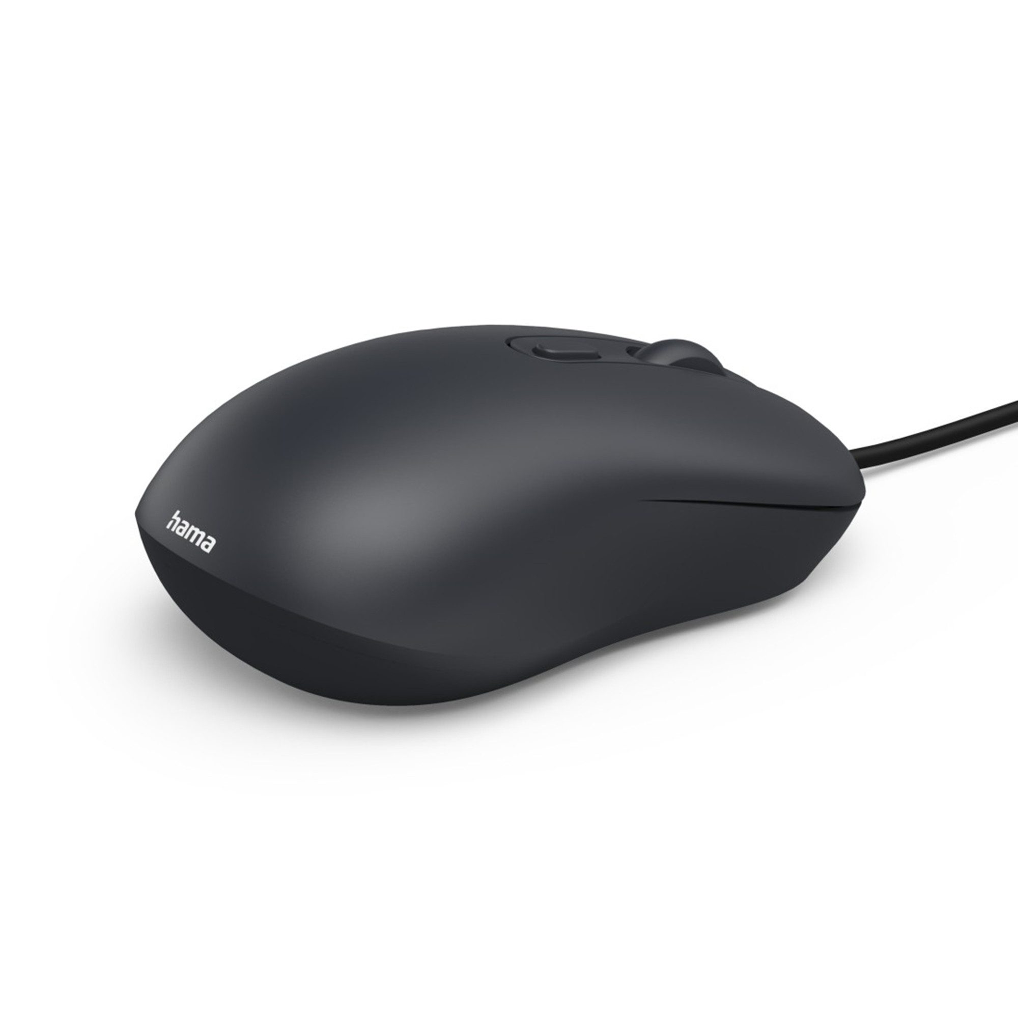 Hama CM-200, 4 Tasten, kabelgebunden, schwarz Maus