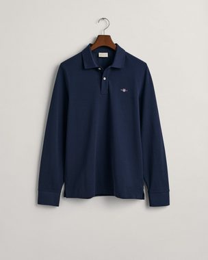 Gant Poloshirt REG SHIELD LS PIQUE RUGGER mit Logotickerei auf der Brust