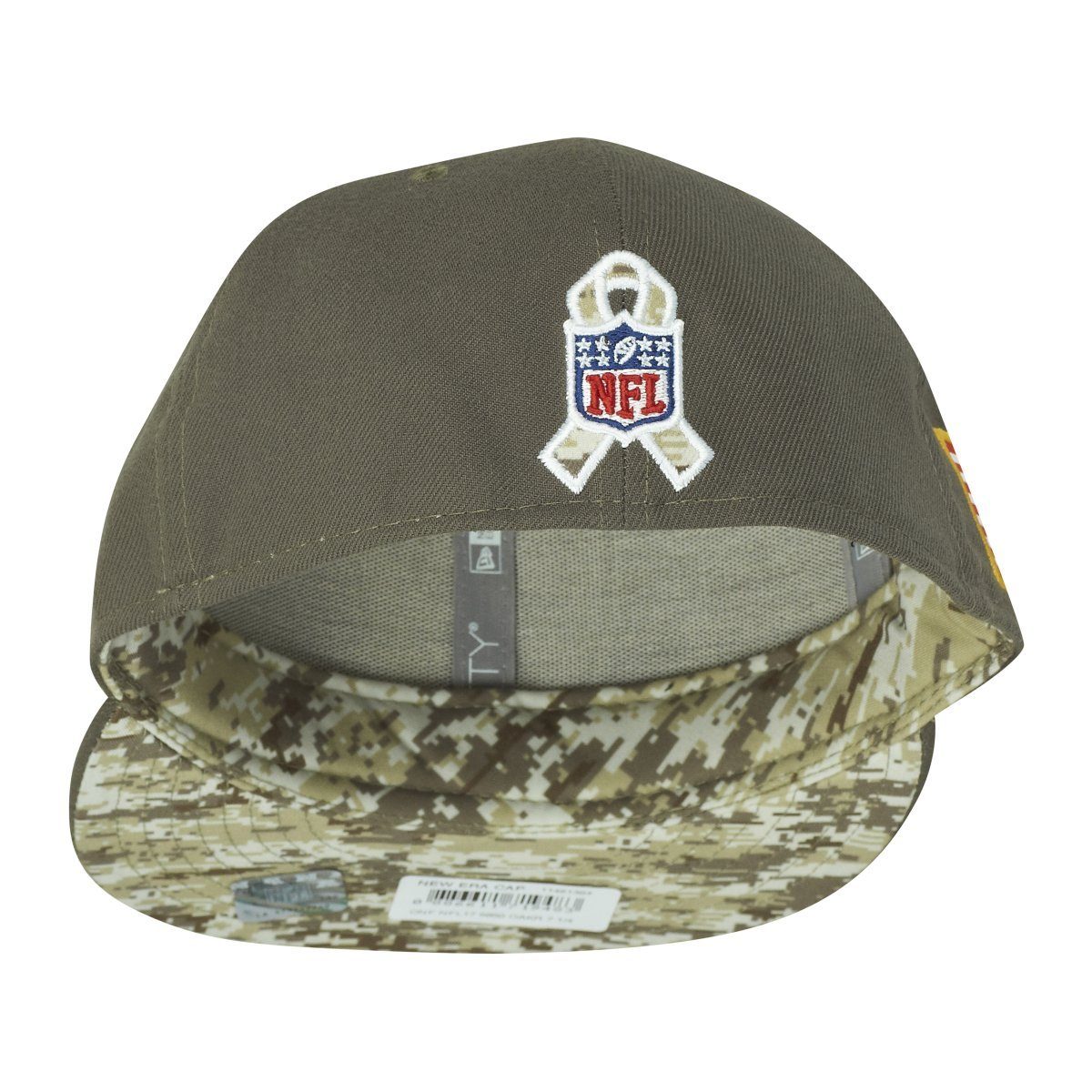 New Era to Green Cap Salute Service 59Fifty Packers Bay Fitted
