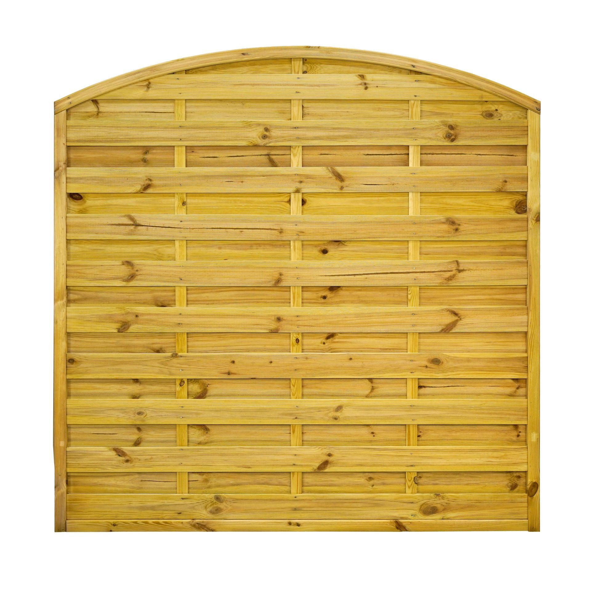 GartenLand Zaun Dichtzaun Vario gebogen 180x180 cm Kiefernholz Kesseldruckimprägniert, (Set, Ohne Pfosten, 180x180 cm), gebogen, Kiefer