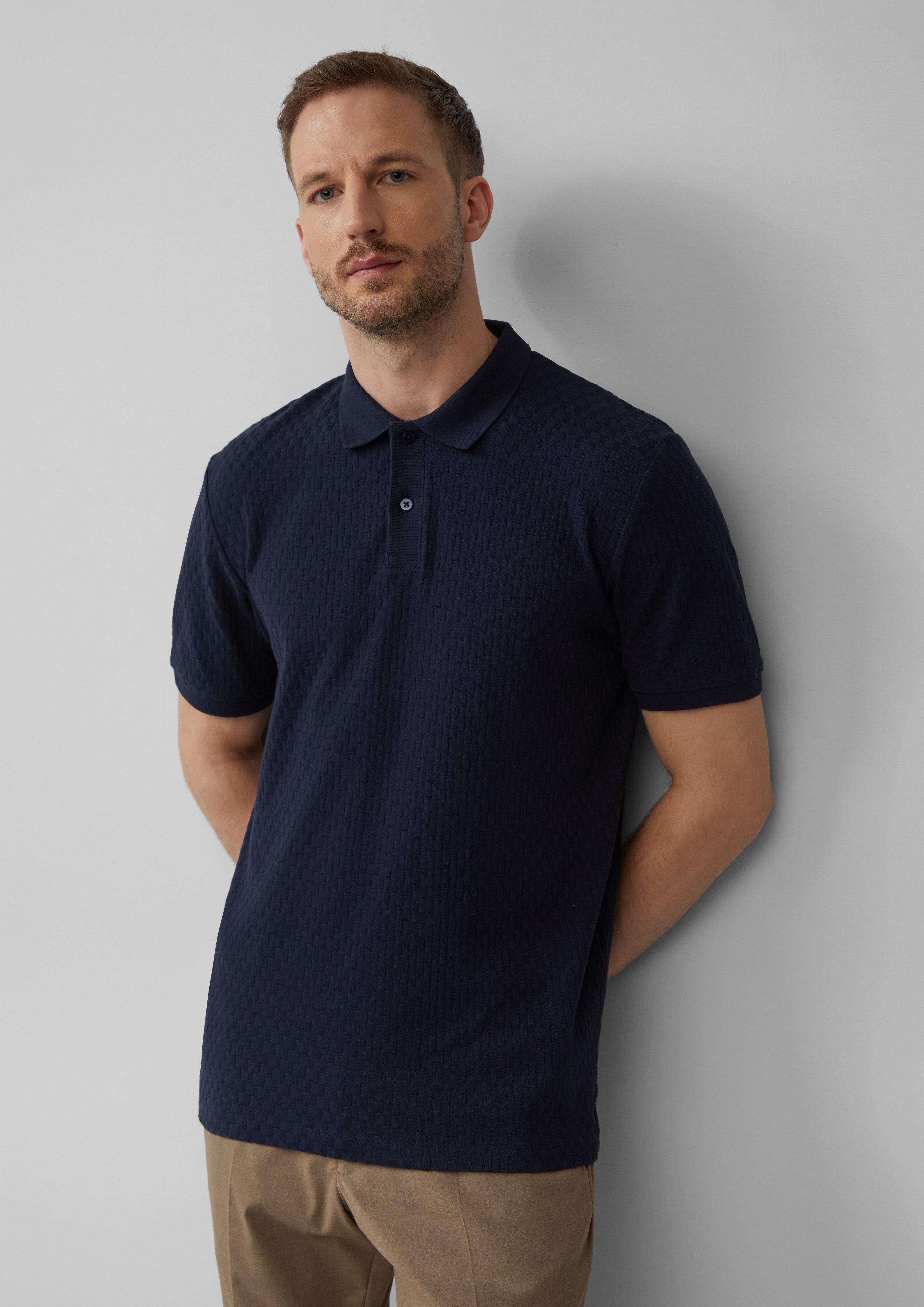 s.Oliver BLACK LABEL Kurzarmshirt Poloshirt aus günstig online kaufen