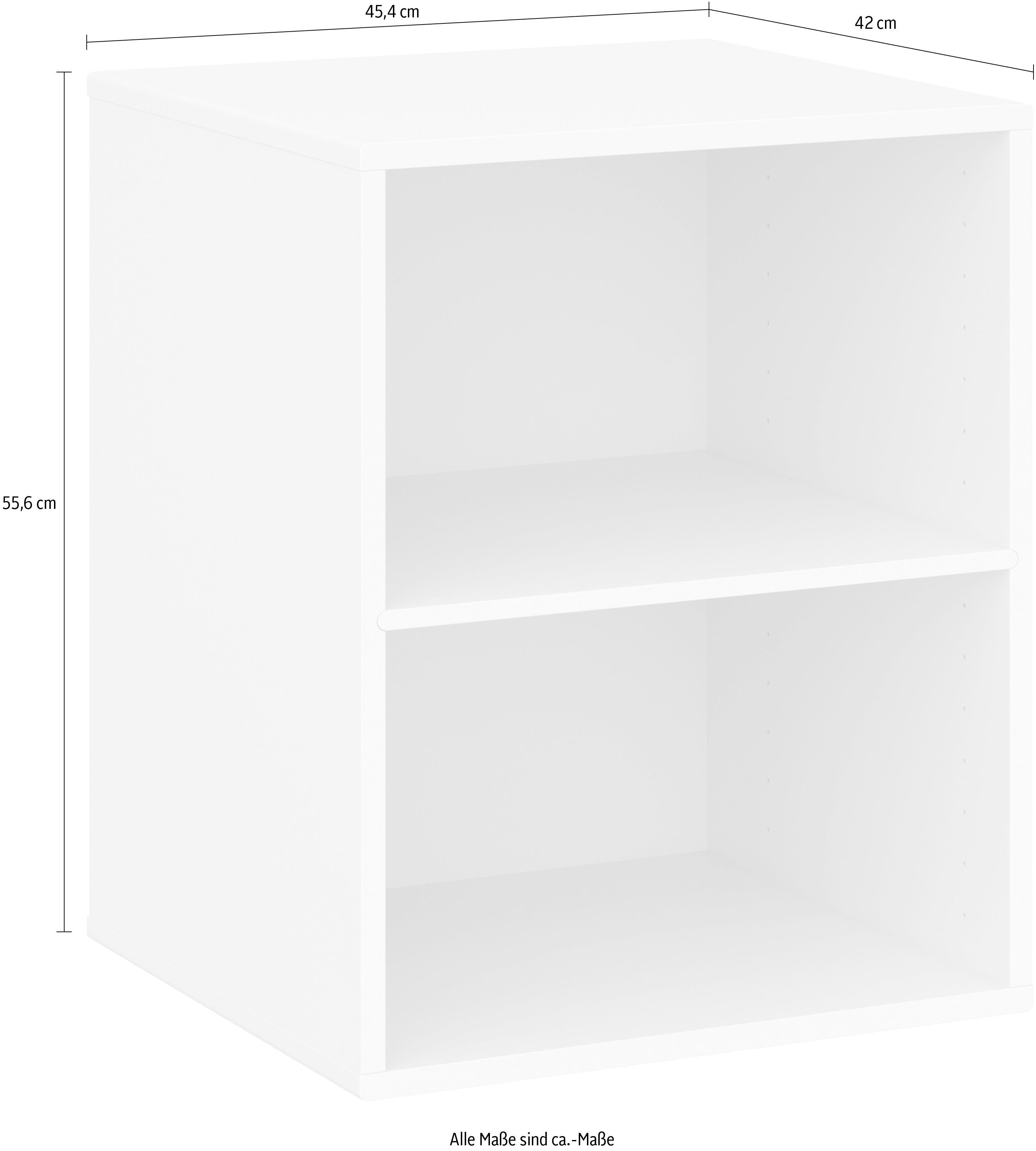 Hammel Furniture Regal Keep by Möbelserie Breite mit 45,4cm, Wandmontage, 003, Regalboden, Hammel festem | Modul Weiß flexible Weiß