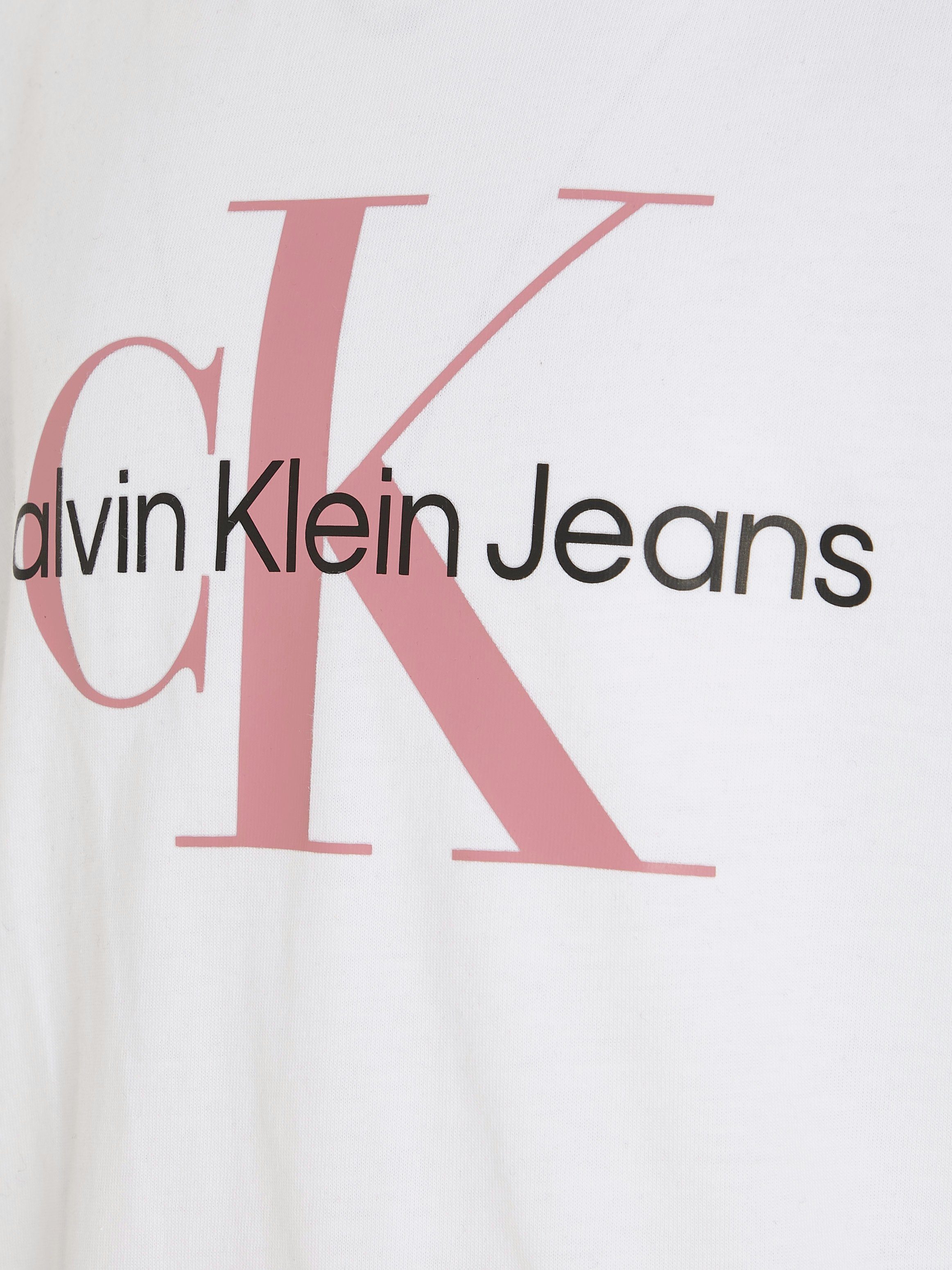 CK T-SHIRT Klein SS Jeans MONOGRAM White Bright T-Shirt Calvin