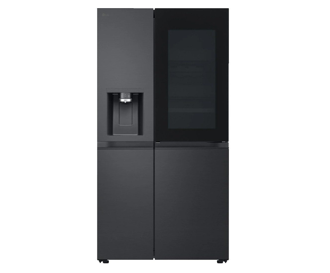 LG Side-by-Side InstaView Door-in-Door® GSXE90EVDD, 179 cm hoch, Essence Matte Black