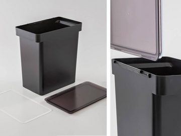 Yamazaki Futterbehälter "Tower" Futterbox mit Dosierbecher, Kunststoff, Aufbewahrung für Trockenfutter, Box für 12kg, luftdicht verschließbar