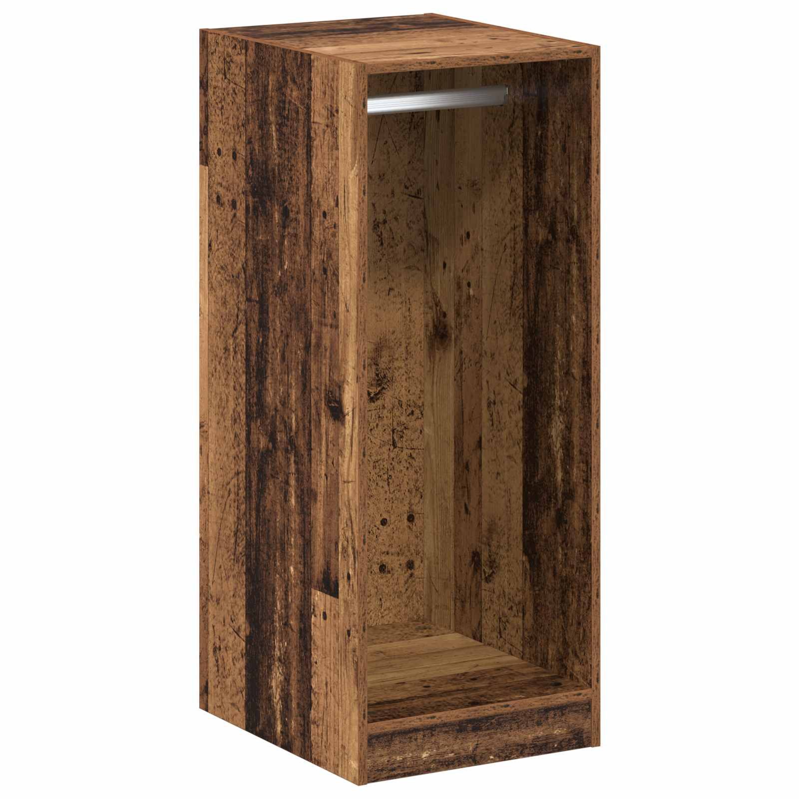 vidaXL Kleiderständer Kleiderschrank Altholz 41 x 48 x 102 cm Holzwerkstoff, (1 St)