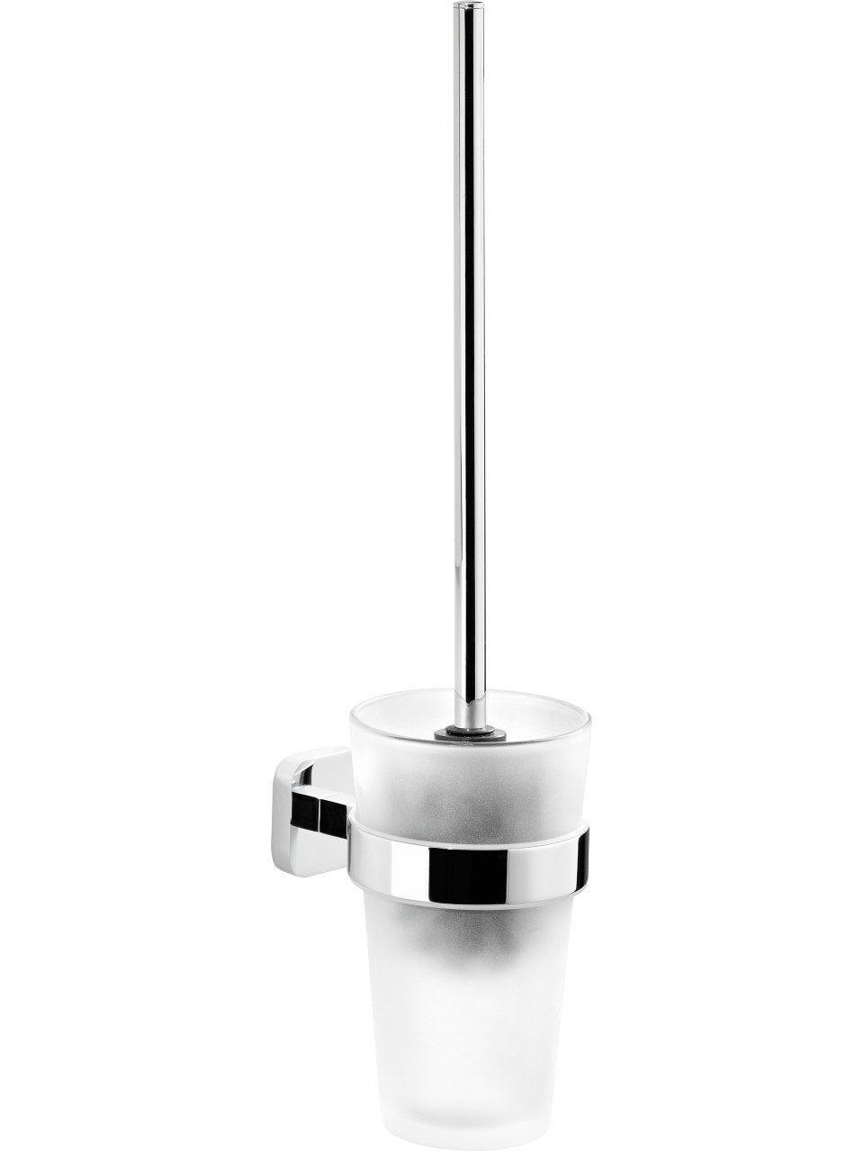 tesa WC-Reinigungsbürste tesa WC-Garnitur Elegaant Metall und Milchglas