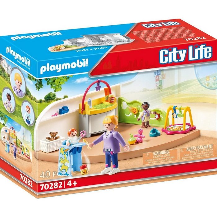 Playmobil® Konstruktions-Spielset Krabbelgruppe (70282) City Life (40 St) Made in Germany