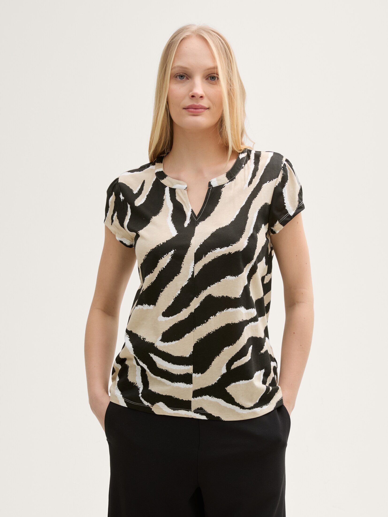 TOM TAILOR T-Shirt T-Shirt mit Muster günstig online kaufen