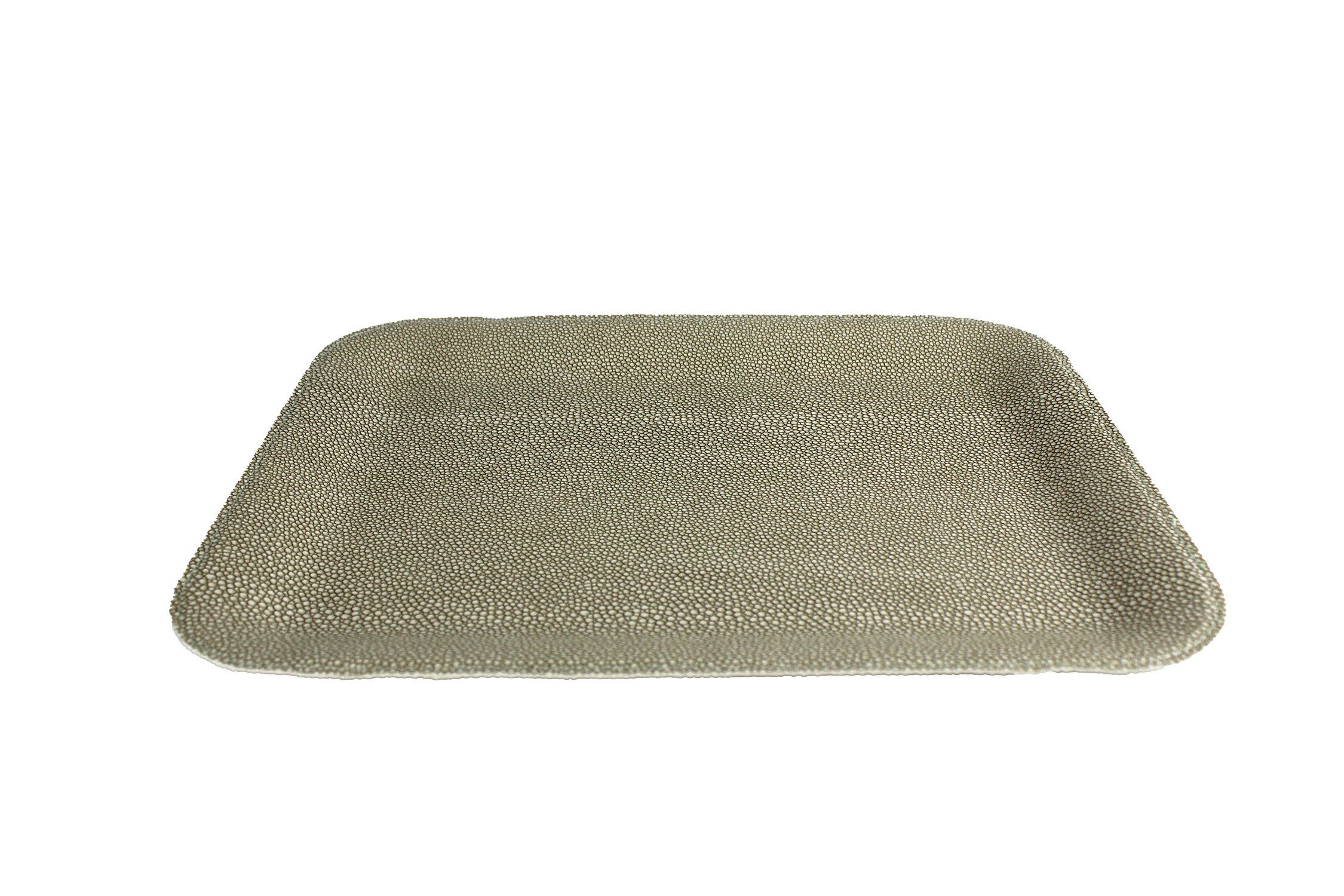 Signature Home Collection Tablett Tablett flach Rochenhaut Kunstleder Serviertablett, Kunstleder, (1x Tablett rechteckig Kunstleder), Tablett in Rochenhaut Kunstleder: pflegeleicht & abwischbar