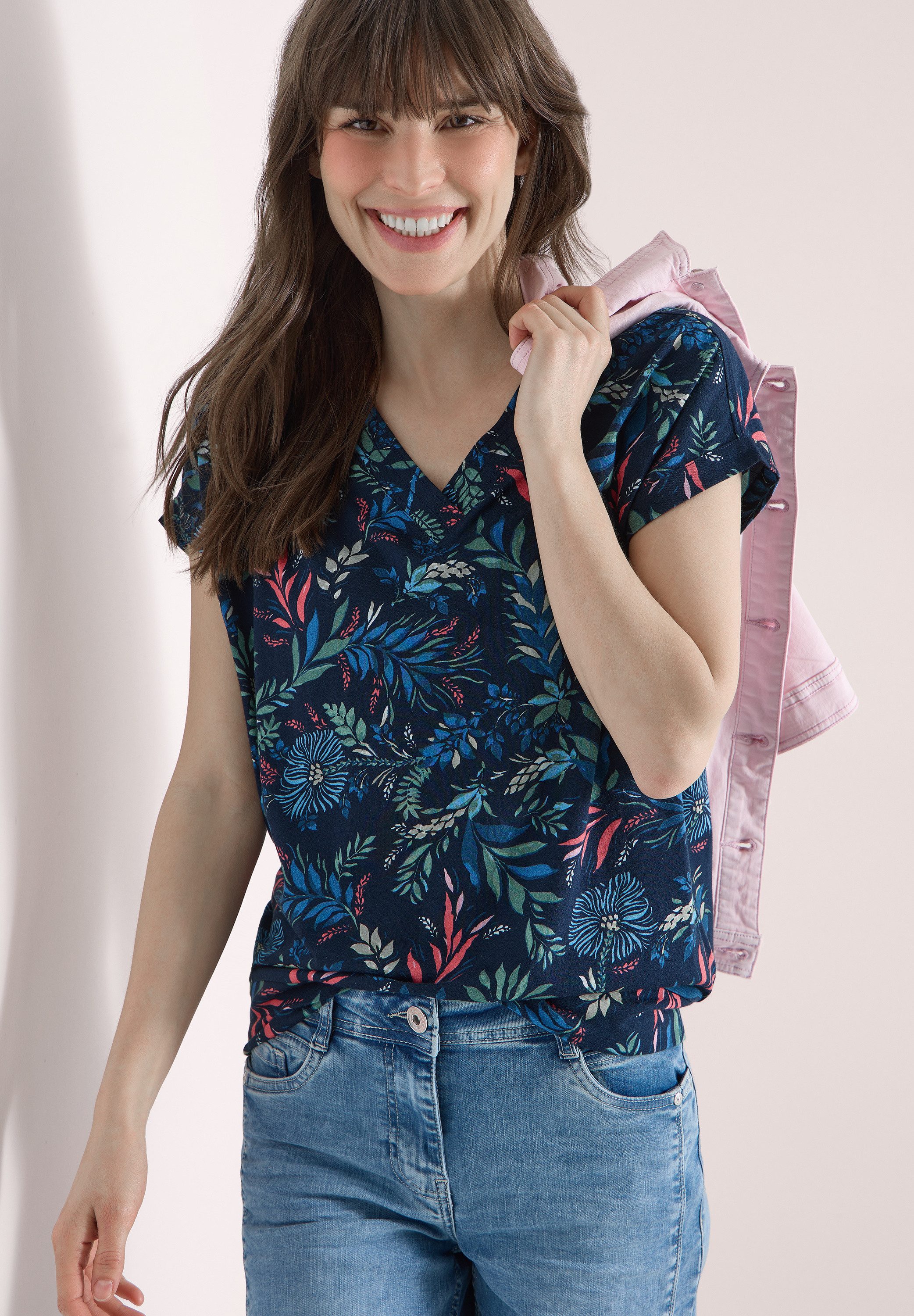 CECIL V-Shirt mit V-Ausschnitt günstig online kaufen