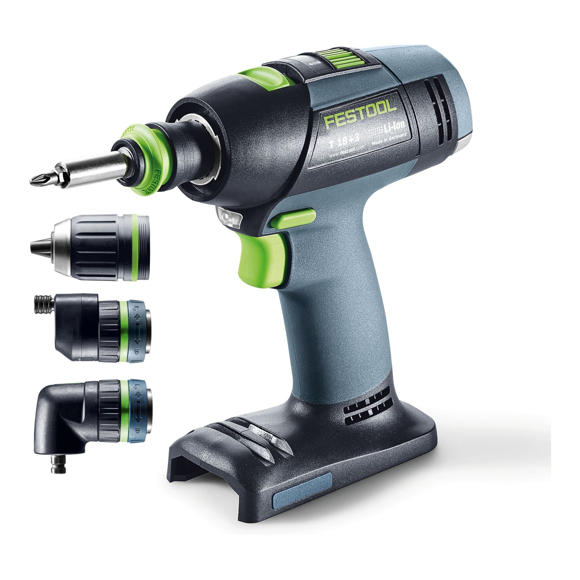 FESTOOL Akku-Bohrschrauber Festool Akku-Bohrschrauber T18+3 Basic-Set