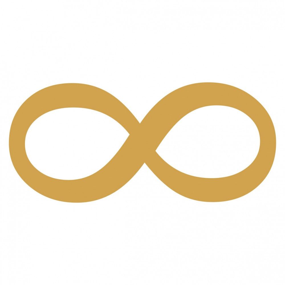 Saraswati Aufkleber Aufkleber Set 4x3cm/1x7,5cm gold-transparent "8"