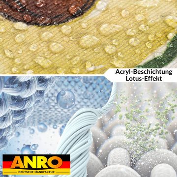 ANRO Tischdecke Stoff Digitalprint Tischtuch EasyClean ACRYL Beschichtet Tischwäsche, auch als Gartentischdecke - ACRYL Beschichtet