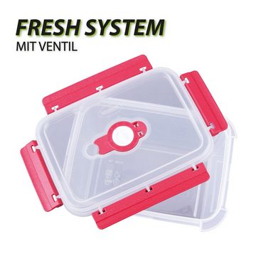 Tontarelli Frischhaltedose Lunchbox 0,9 L, Kunststoff, (1-tlg), Vorratsdose für Lebensmittel - Aufbewahrungsbox luftdicht - Meal Prep