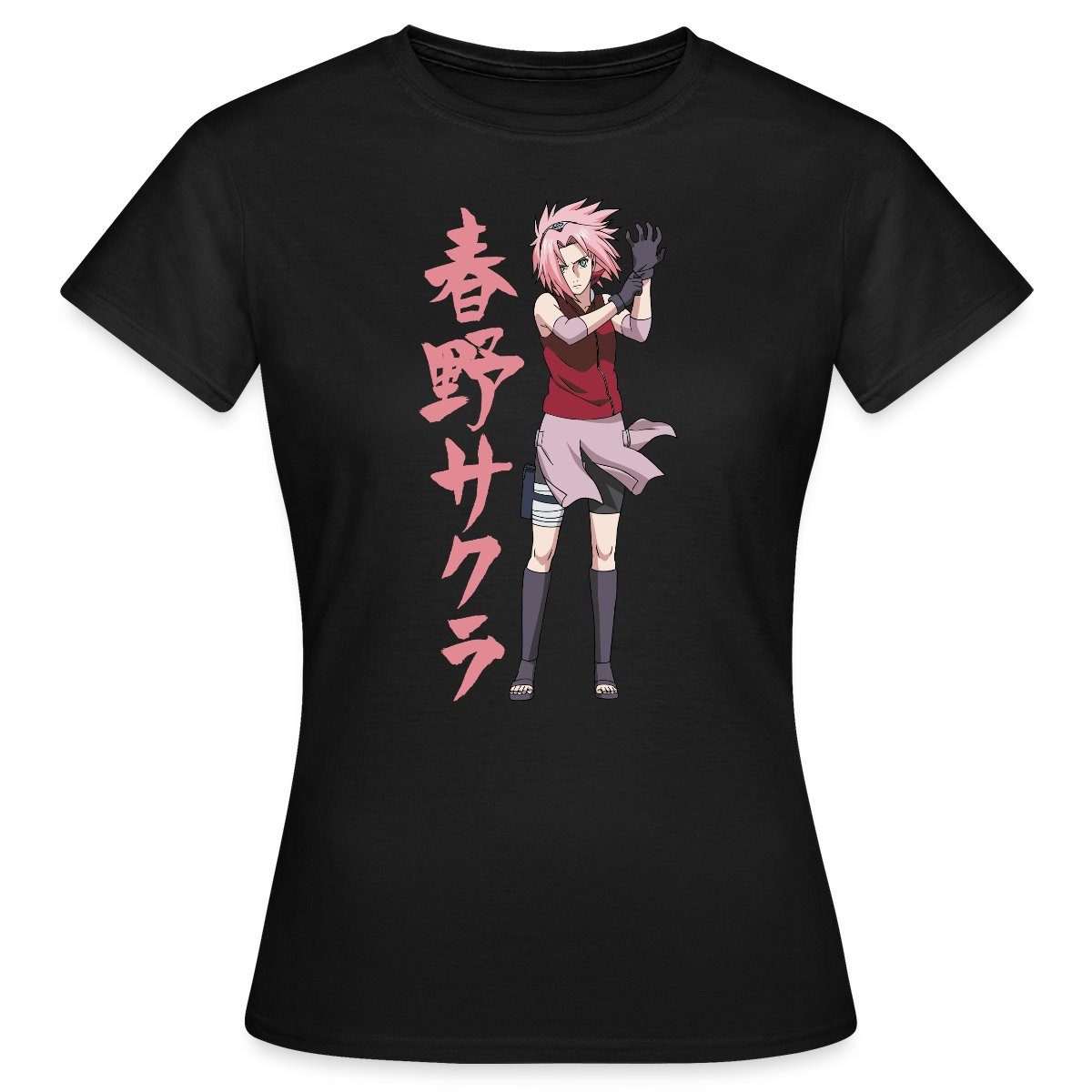 T-Shirt Naruto Shippuden Cooles Design Mit Sakura Frauen T-Shirt