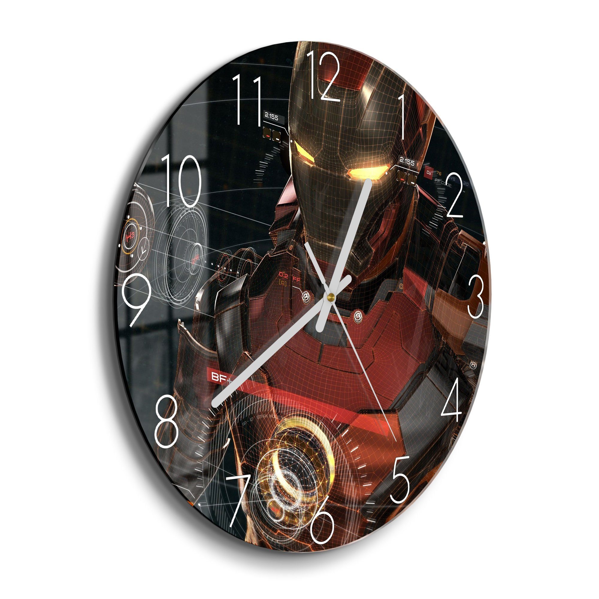 DEQORI Wanduhr 'Legendäre Iron Man Anzug' günstig online kaufen