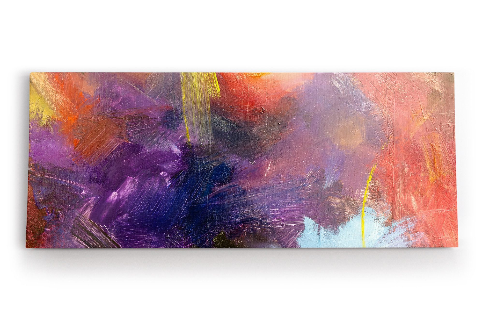Leinwandbild Abstrakt Struktur Textur Kratzer Farben Modern