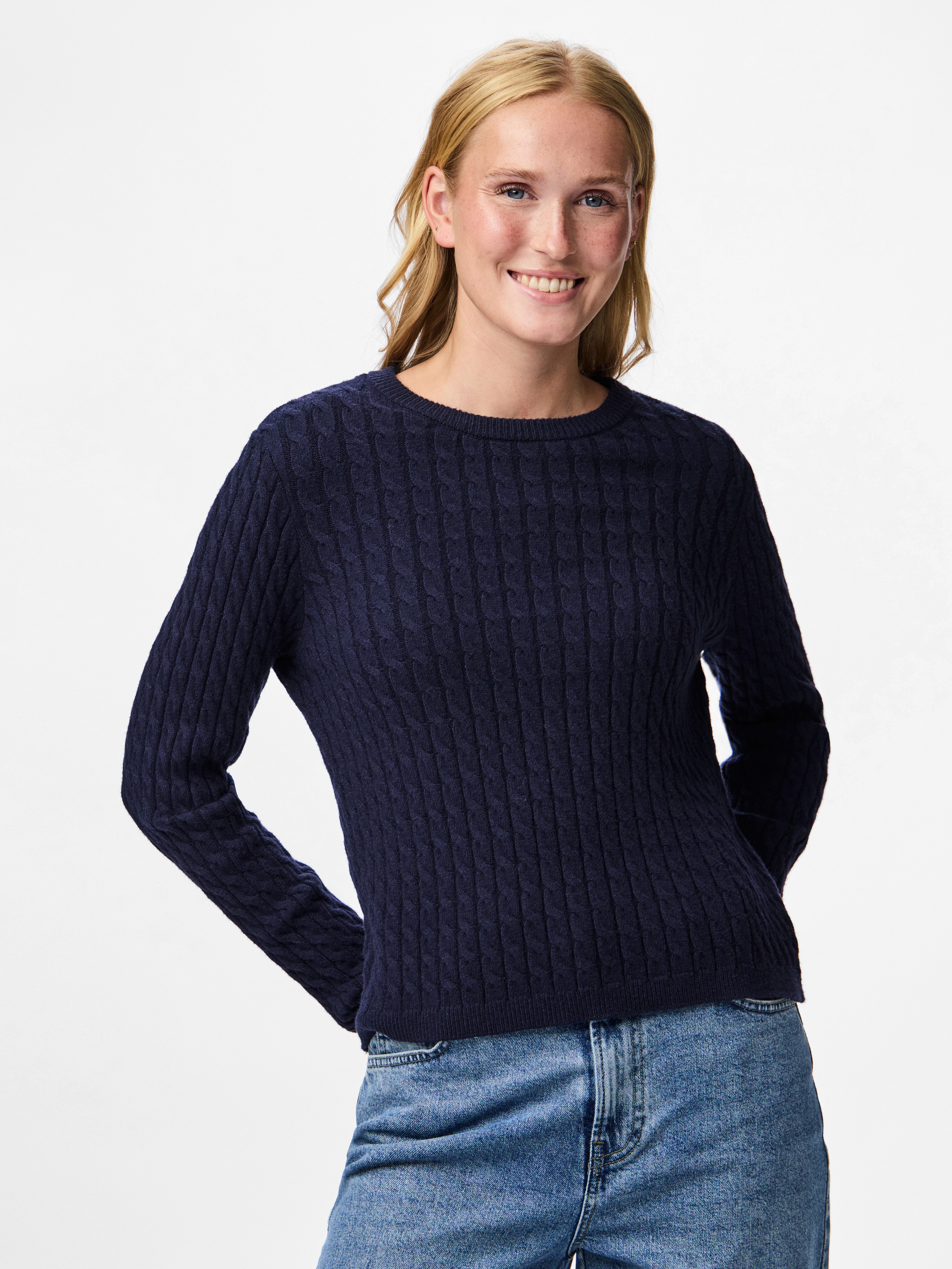 pieces Strickpullover PCFIA LS CABLE KNIT NOOS BC günstig online kaufen